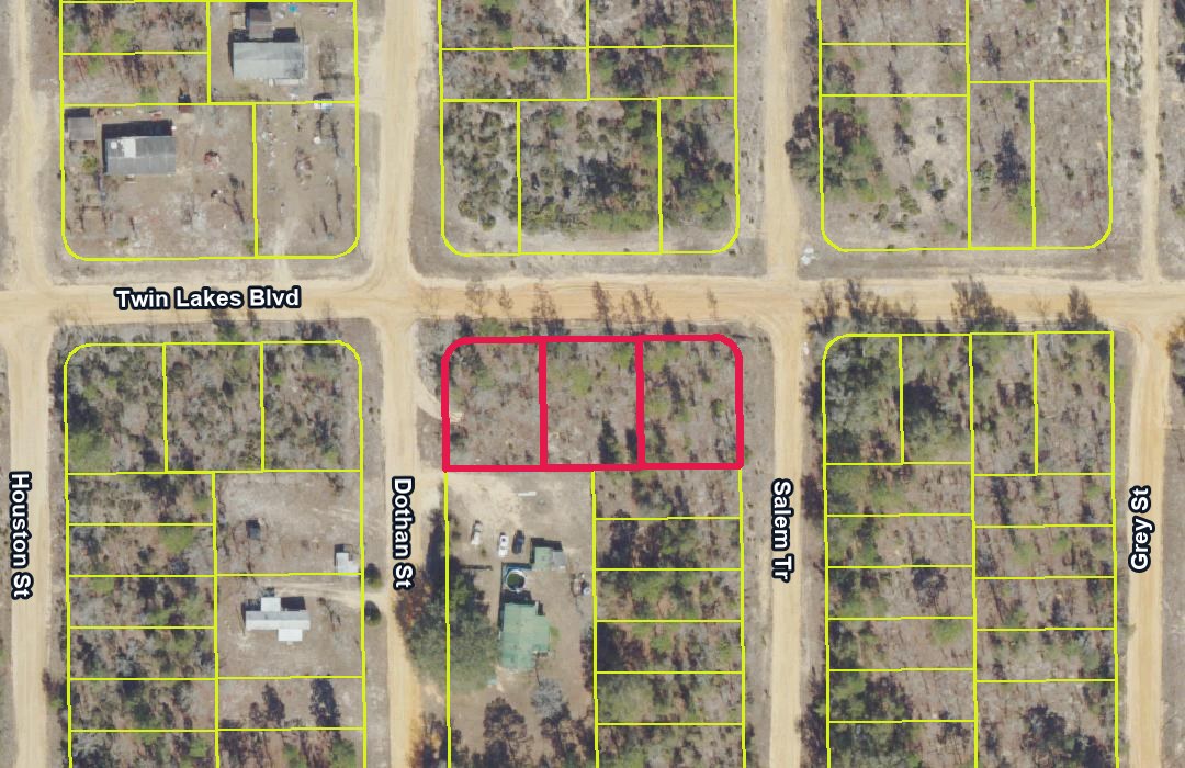3 lotes de esquina juntos na Twin Lakes Blvd